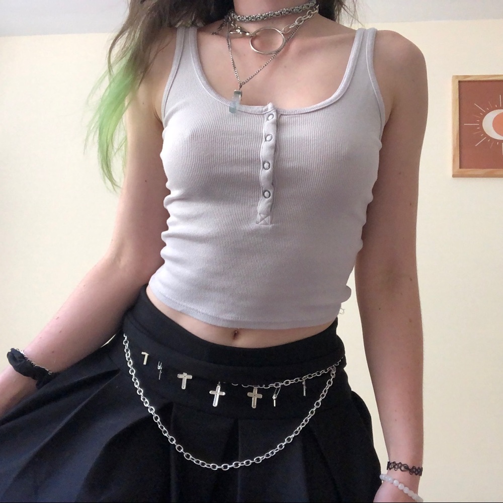 Lil gray top